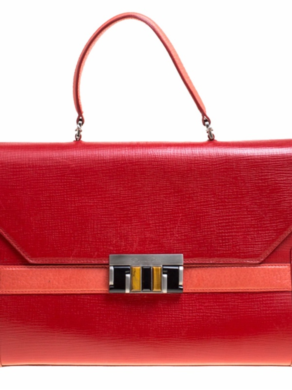 Vintage Oscar de la Renta Structured Top-Handle Bag by